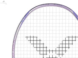 Raquette De Badminton Victor Thruster TK - Ryuga II Pro CPS Violet 4U Non Cordée - Équipement Élégant - DC.SPORTS
