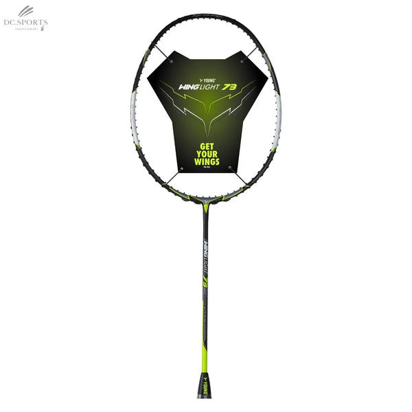 RAQUETTE YOUNG WING LIGHT 73 6U JAUNE ( non cordée) - DC.SPORTS