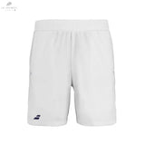 SHORT BABOLAT PLAY MEN WHITE - DC.SPORTS