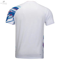 T-Shirt Li - Ning Brush Unisexe Blanc – Confort Optimal & Tissu Respirant Pour Badminton - DC.SPORTS