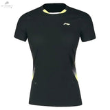 T-Shirt Femme Li - Ning AAYN072 - 2 en Polyester 89% avec Technologie AT Dry Base - DC.SPORTS