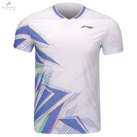 T-Shirt Li - Ning Homme Aside Blanc - Confort Supérieur, Design Unique, Respirabilité Optimale - DC.SPORTS