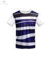 T-SHIRT MAXBOLT BLANC/ BLEU T-2354 - DC.SPORTS