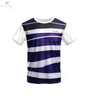 T-SHIRT MAXBOLT BLANC/ BLEU T-2354 - DC.SPORTS