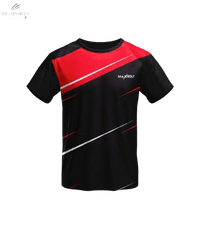 T-Shirt Maxbolt T - 2306 Noir/Rouge – Performance, Confort et Respiration Sportive - DC.SPORTS