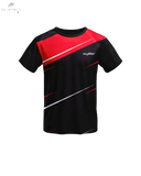 T-SHIRT MAXBOLT NOIR/ROUGE T-2306 - DC.SPORTS