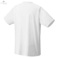 T-Shirt Yonex Homme Team YM0045 Blanc - Respirant, Design Graphique, Protection UV 92% - DC.SPORTS