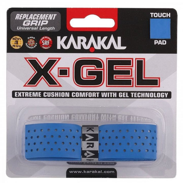 Karakal Grip X Gel - Grip De Squash Épais, Absorbant et Durable, Couleurs Assorties