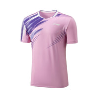 T-Shirt Li - Ning homme AAYV025 - 4 Rose/Blanc - DC.SPORTS