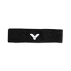Bandeau Noir Victor SP130 C - Absorbant, Lavable, 90% Coton pour Sports de Raquettes