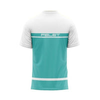 T-Shirt Performance Felet blanc/vert Unisexe - DC.SPORTS