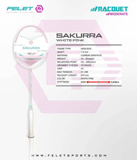 RAQUETTE DE BADMINTON FELET SAKURRA 4U (Non cordée) - DC.SPORTS