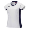 T-Shirt Femme Yonex 20848EX Blanc, 100% Polyester, Confort Optimal Pour Sports