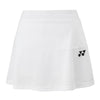 Jupe Yonex Femme Équipe YW0036EX Blanche - Tissu Doux, Shorty Intégré, Design Élégant
