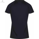 T-Shirt Victor Femme T - 34101 C Noir - Design Ventilé, Polyester Recyclé, Équipe 2023/24 - DC.SPORTS